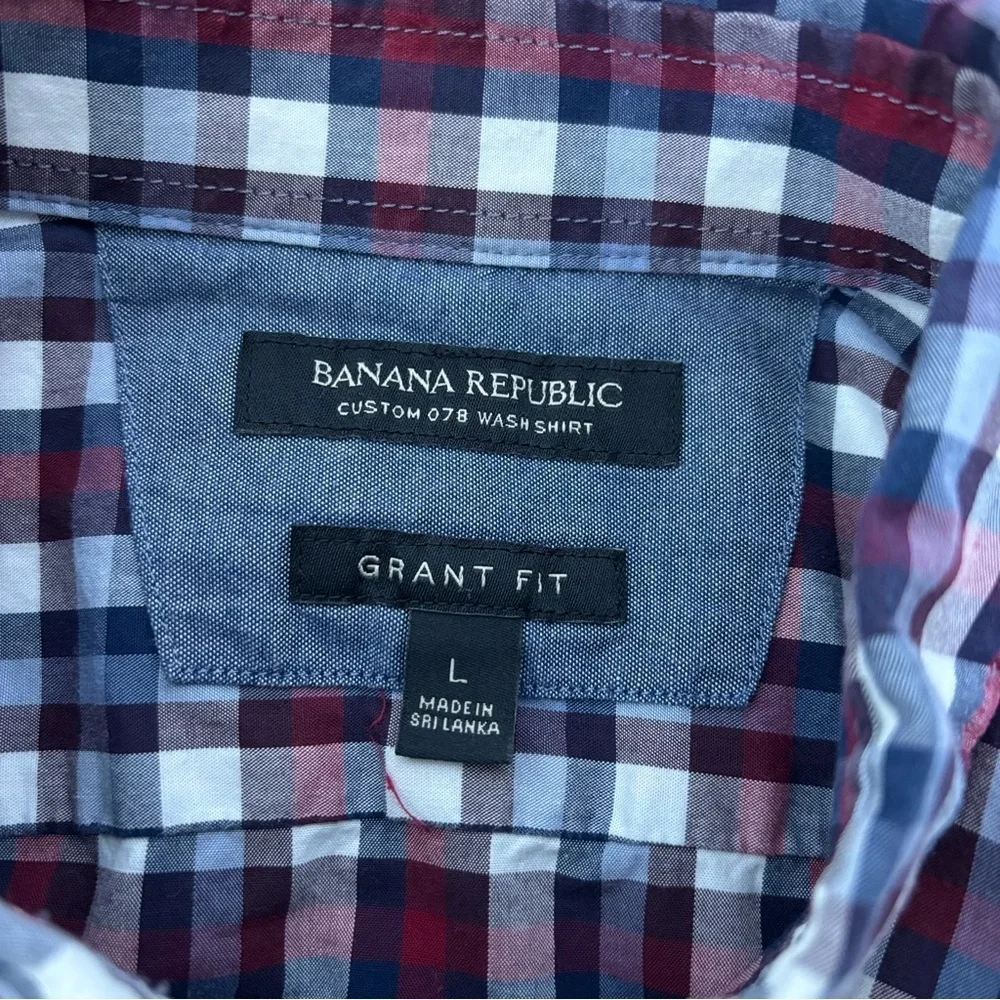 Banana Republic Custom 078 Wash Shirt Grant Fit Men's Large Button Front Shirt